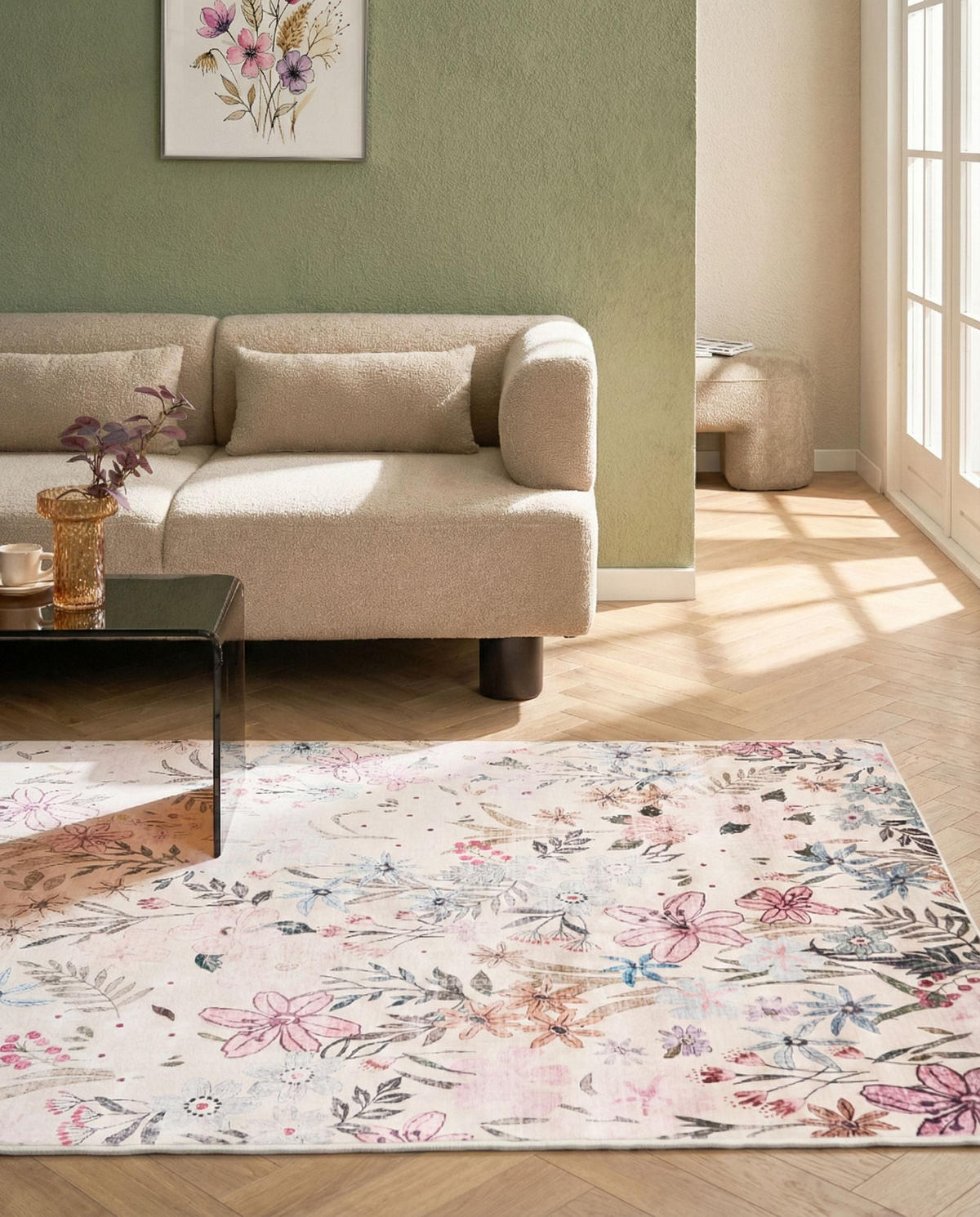 KOBEREC Barevný 160/230 cm Tillo - různobarevná, textil (160/230cm) - Beliani