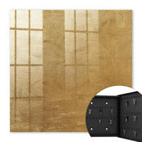 SCHLÜSSELBOX Schwarz 30x30 cm- Türöffnung nach rechts - Warme Textur - Gelb, Metall (30/30/5cm) - TULUP