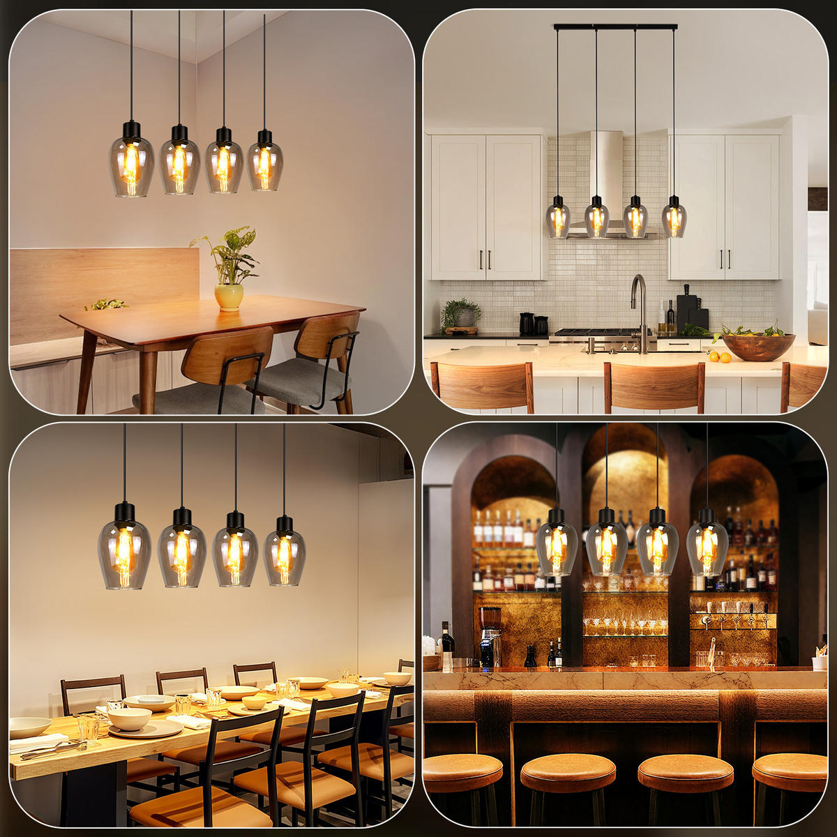 PENDELLEUCHTE Daphne 70/5/120 cm - Schwarz, Glas (70/5/120cm) - ZMH