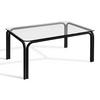 GARTENTISCH RAMBE Stahlrahmen, LOFT, Anthrazit - Dunkelgrau, Glas/Metall (65/95/41.5cm) - KONSIMO®