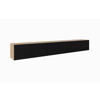 TV-SCHRANK NOE - Schwarz/Eiche Artisan, Holzwerkstoff (300/41/40cm) - Meblini