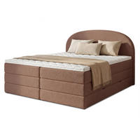 BOXSPRINGBETT Cloud Max - 160x200 -rosa (Coral 45) - Schwarz/Rosa, Holz/Holzwerkstoff (160/200cm) - Sofnet