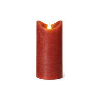 LED-KERZE Ø7,5x15 cm, Rot - Rot, Naturmaterialien (7.5/7.5/15cm) - dasmöbelwerk