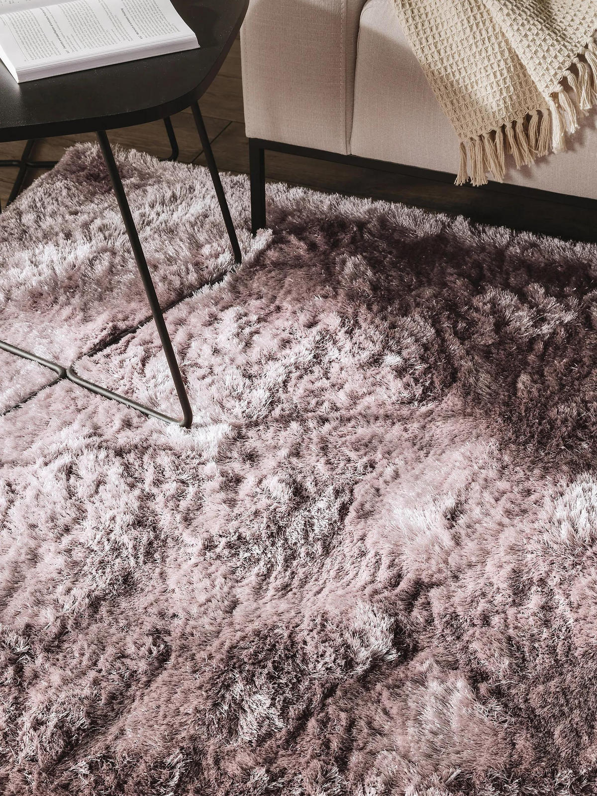 HOCHFLORTEPPICH Whisper Rosa 200x290 cm - Rosa, Textil (200/290cm) - benuta Nest