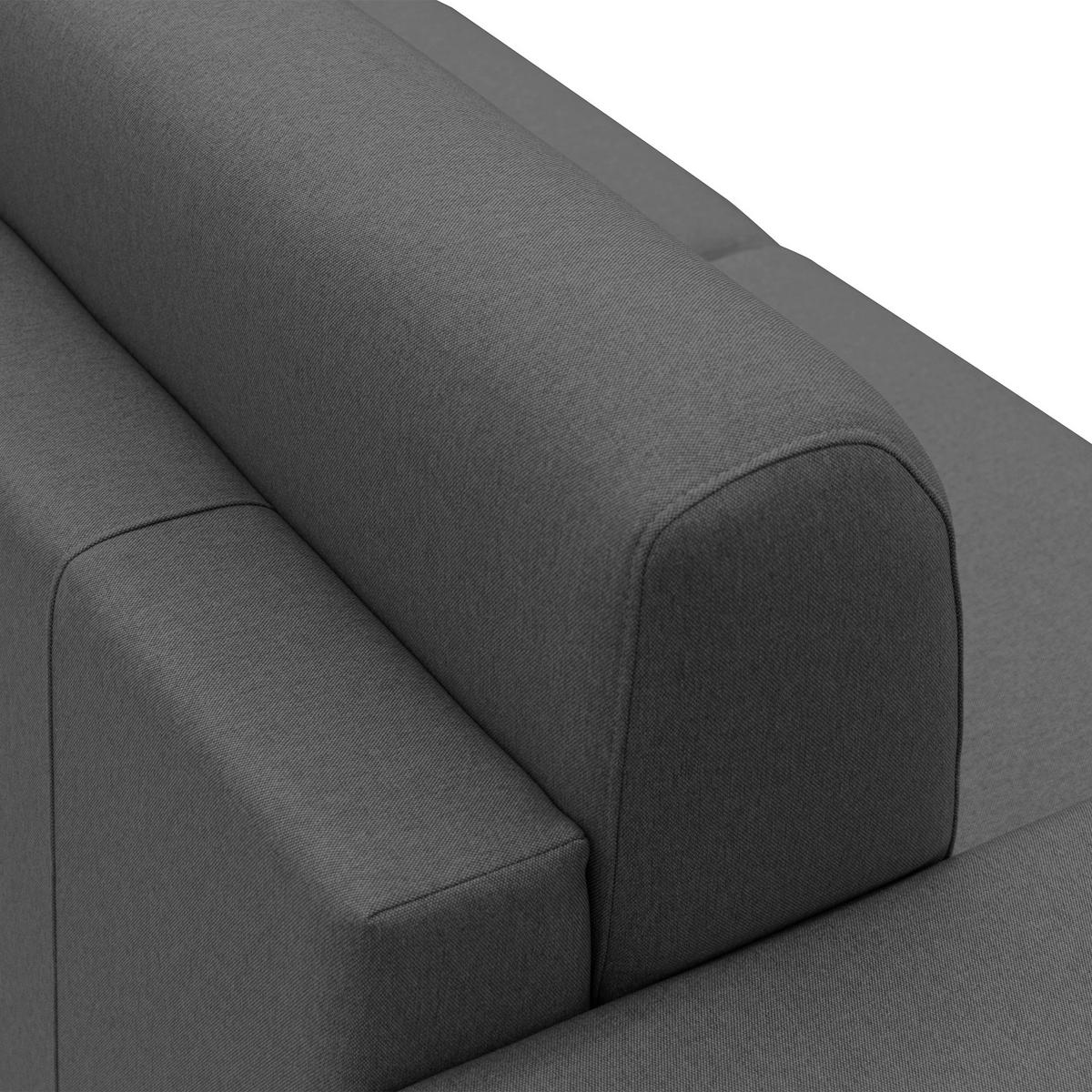 ECKSOFA LINKS Chris - Anthrazit, Textil (268/96cm) - Divani.store