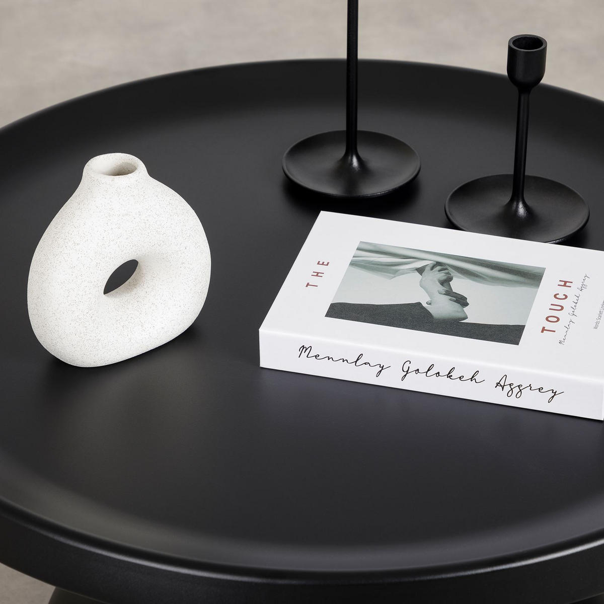 COUCHTISCH LORIS - Schwarz, Metall (70/70/40cm) - IDIMEX