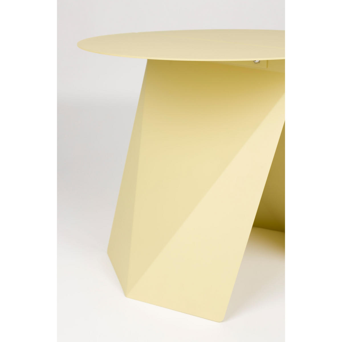 BEISTELLTISCH Foldy Gelb - Gelb, Metall (45/45.8/40.5cm) - Zuiver