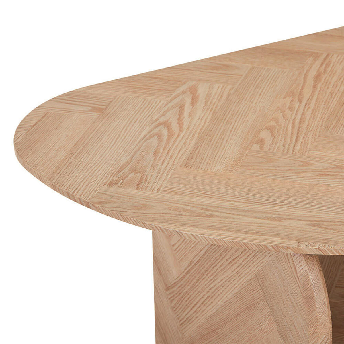 COUCHTISCH LIARA - Fishbone Oak - Braun, Holz (42/120/70cm) - Home Deluxe