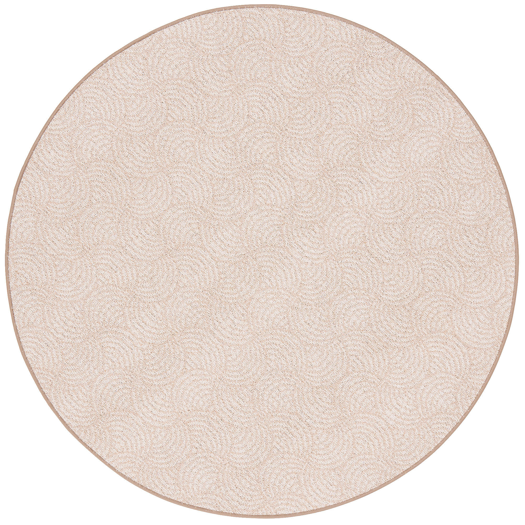 FEINSCHLINGE DESIGNER TEPPICH RUND CIRCLE - Beige, Textil (200/200cm) - Snapstyle