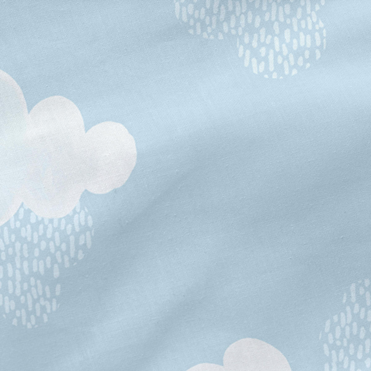 NORDIC-SACK clouds 105x200 cm ohne füllung blau - Blau, Textil (105/200cm) - Happy Friday