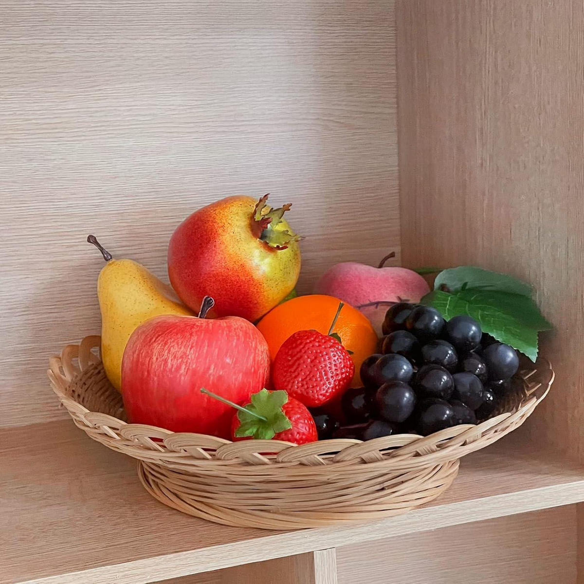 KÜNSTLICHE Früchte 9-teiliges Set Schaumstoff Dekoration - Multicolor, Kunststoff (10cm)