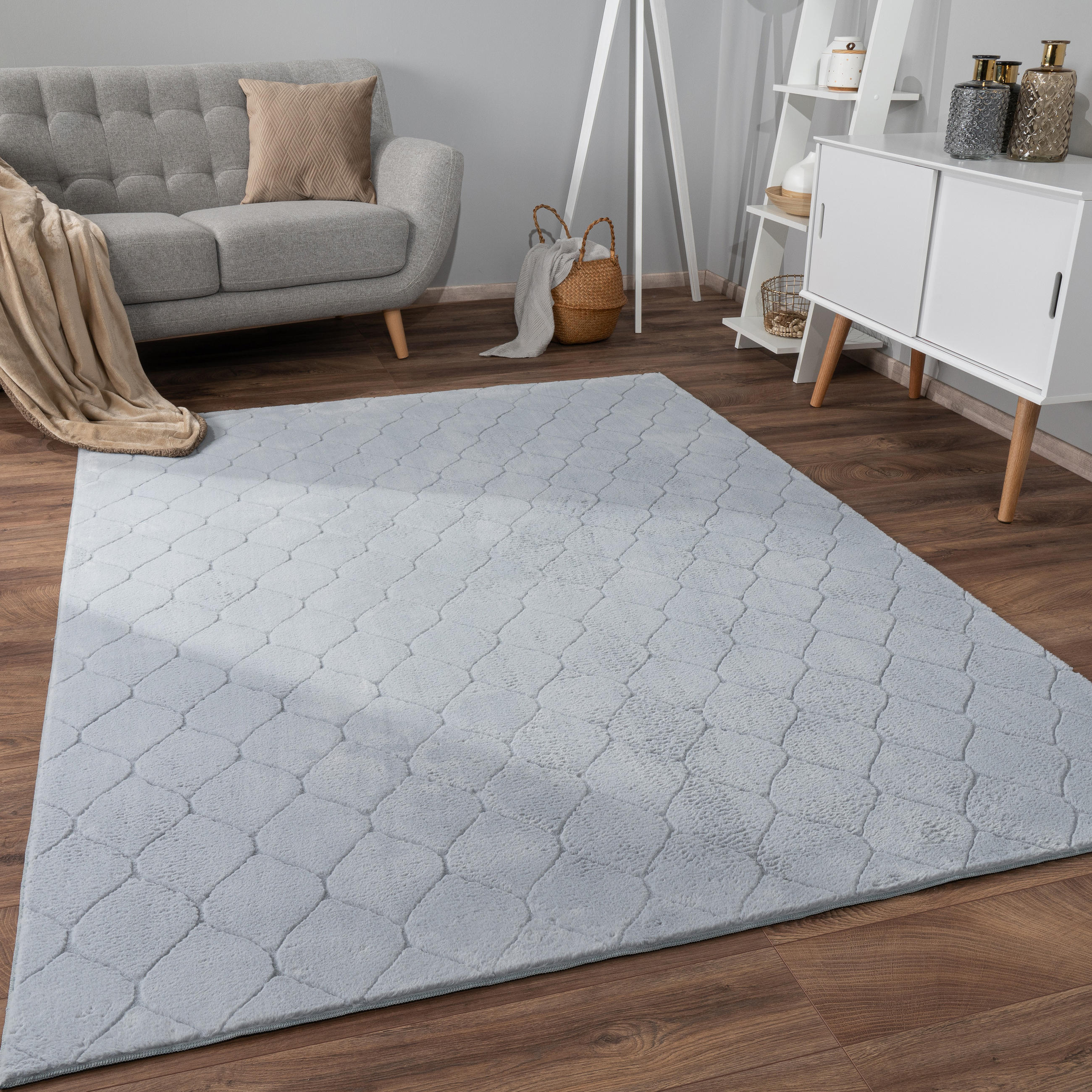 KURZFLORTEPPICH 240/340 cm Lelystad 522 - Grau, Textil (240/340cm) - Paco Home