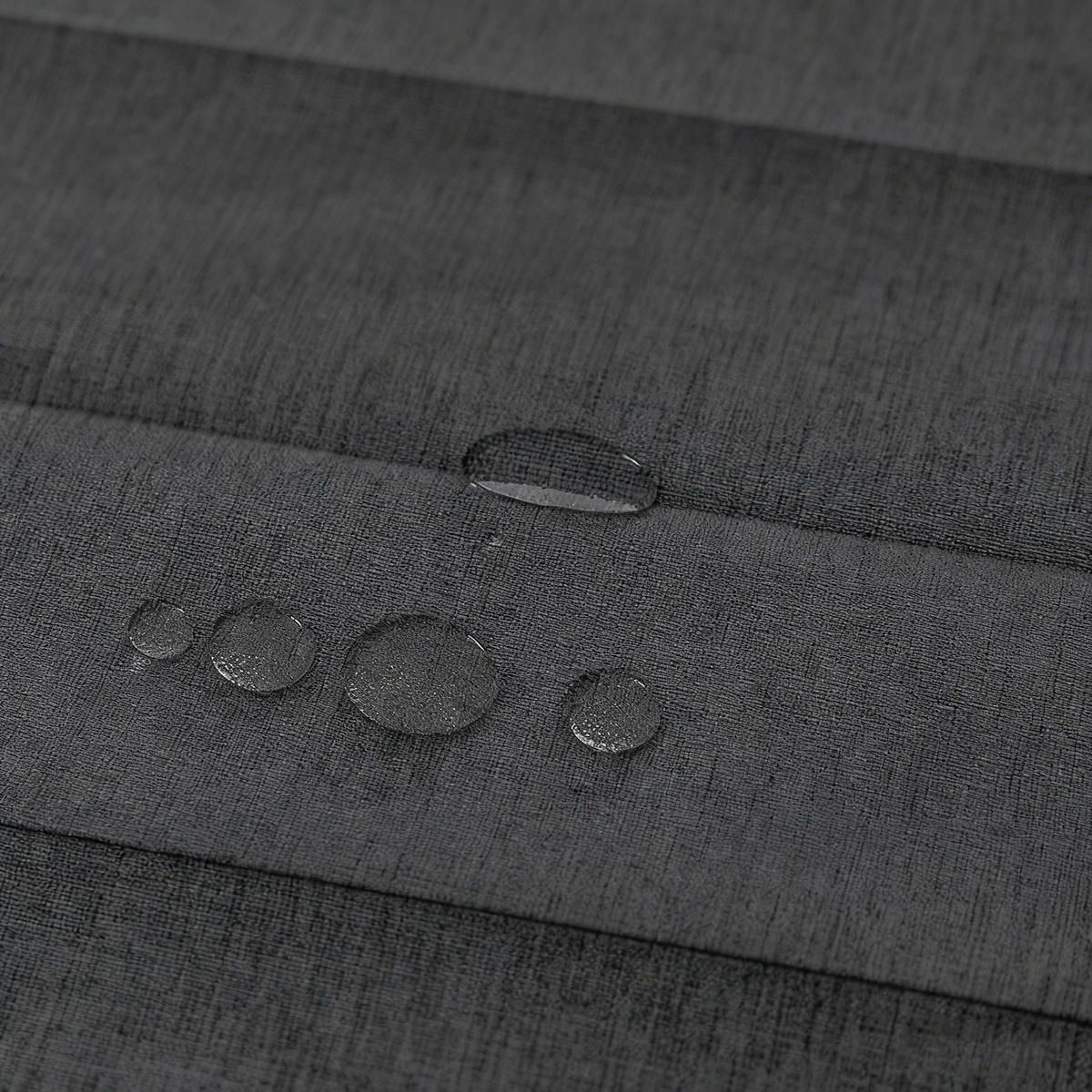 DUSCHVORHANG – Breite 150 x Höhe 200 cm – Grau – Inklusive Metallhaken - Grau, Textil (150/200cm)