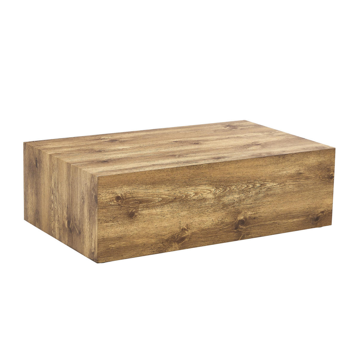 COUCHTISCH 90/50/30 cm aus MDF in Holzoptik ohne Montage - Kieferfarben, Holzwerkstoff (90/50/30cm) - OKMYHOME