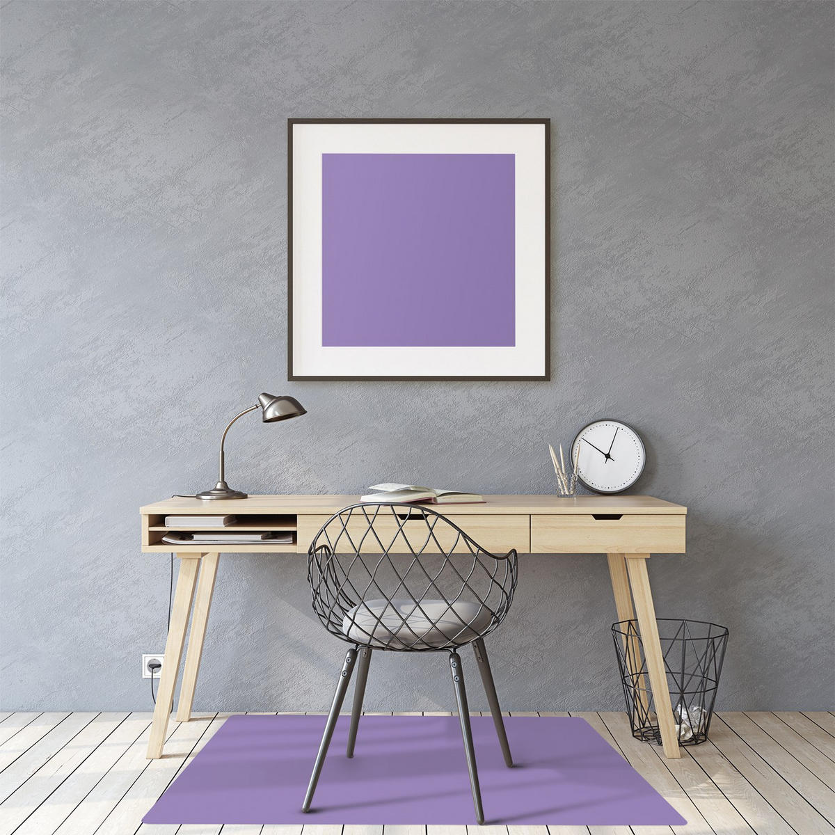 BODENSCHUTZMATTE 140x100 cm Lavendel - Violett, Kunststoff (100/1.6cm) - ArtPrintCave