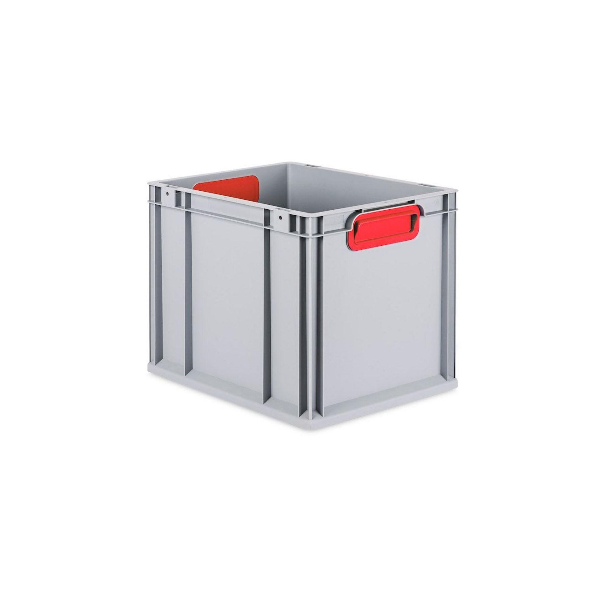 EUROBOX 5x Nextgen Color Mit Auflagedeckel 32x30x40cm Griffe Rot Geschlossen - Rot, Kunststoff (30/32/40cm) - PROREGAL