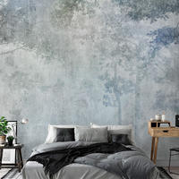 VLIESTAPETE Grau 250/175 cm - Blau/Grau, Textil (250/1cm) - KUNSTLOFT