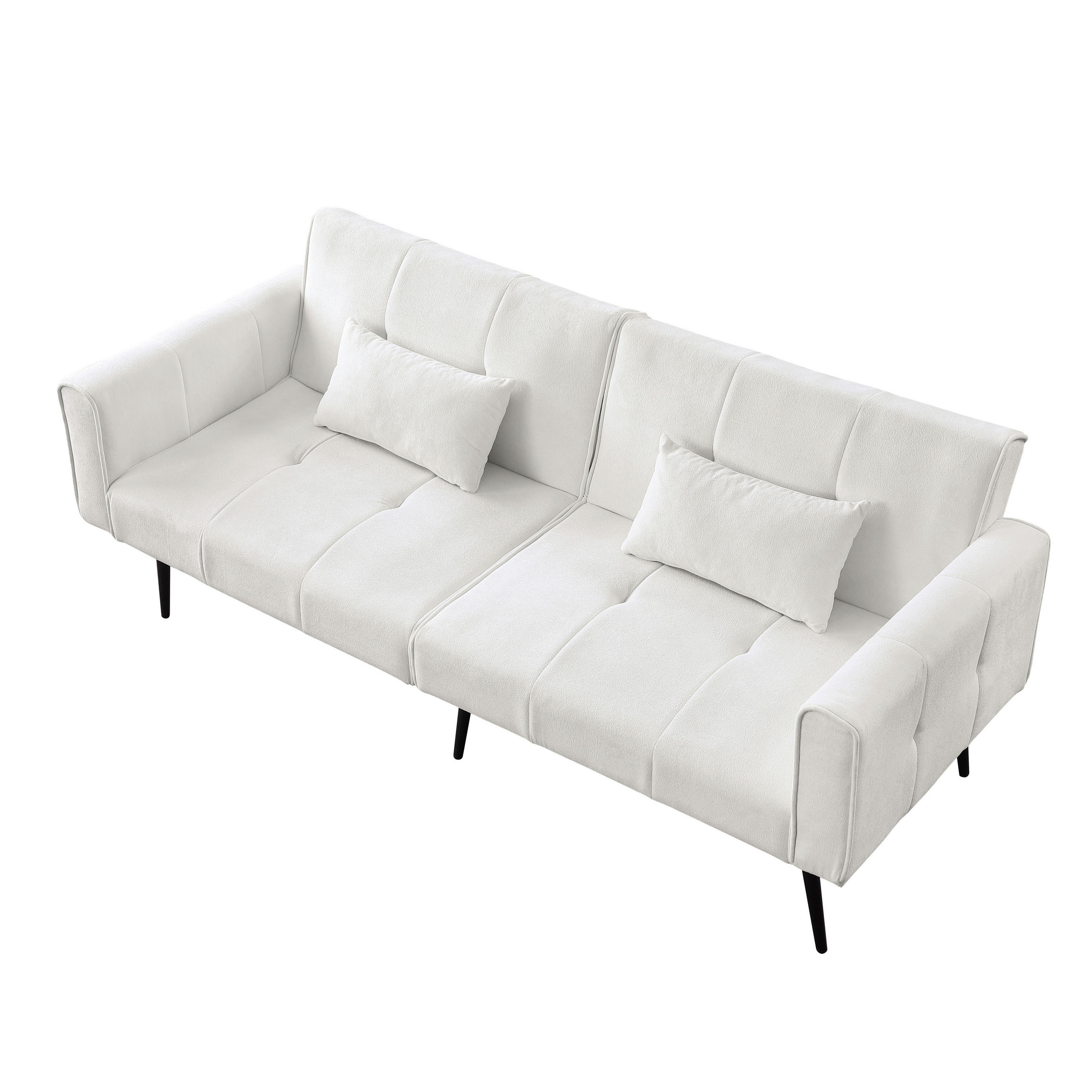 SCHLAFSOFA DE-35090 Futon Beige - Beige, Holzwerkstoff (71/71/175cm) - ComfortXL