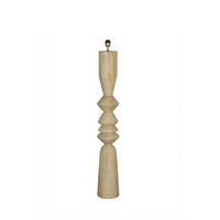 STEHLAMPE Elaine Beige 20/20/130cm - Beige, Holz (20/20/130cm) - PTMD Collection