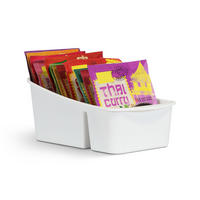 KÜCHENORGANIZER für Gewürze und Tüten Weiß 1er-Pack - Weiß, Kunststoff (15/10/25cm)