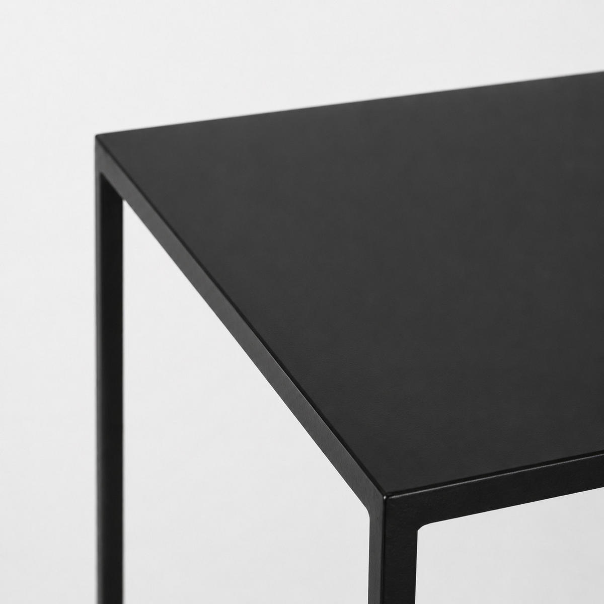 BLUMENTISCH Beran - Schwarz, Metall (35/35/76cm) - LOFT42