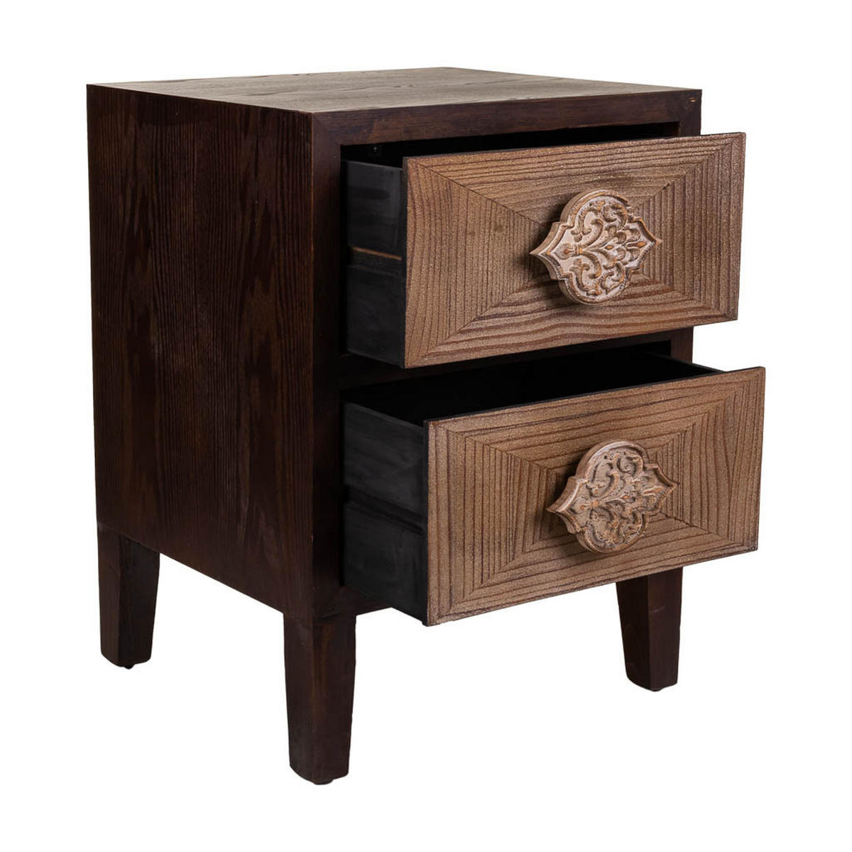 NACHTTISCH aus Holz, braun, 45x40x60cm - Multicolor, Holz (45/40/60cm) - Wanderlust