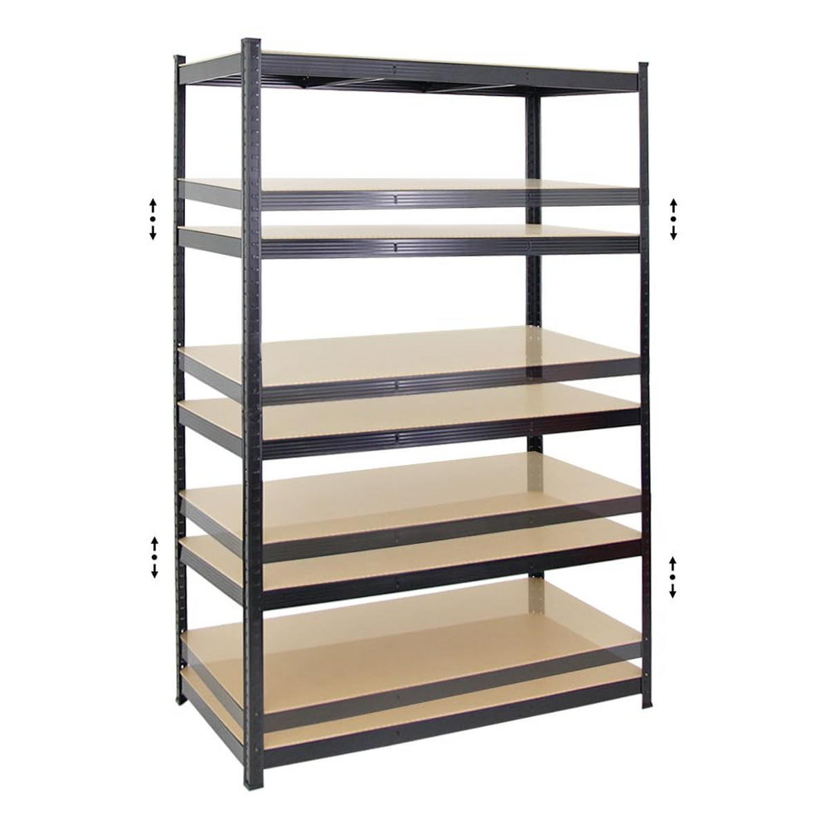 SCHWERLASTREGAL Taurus 2er-Set mit 2x 180x120x60 cm Fachlast 175 kg Schwarz - Schwarz, Metall (240/180/60cm) - PROREGAL