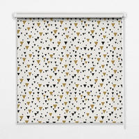 VNÚTORNÁ roleta - okenná roleta - roleta - 100x100 cm - Trojuholníky - čierna, plast (100/100/0.5cm) - TULUP