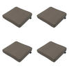 SITZKISSEN Canvas 40/40 cm 4er-Set - Taupe, Textil (40/7/40cm) - Madison
