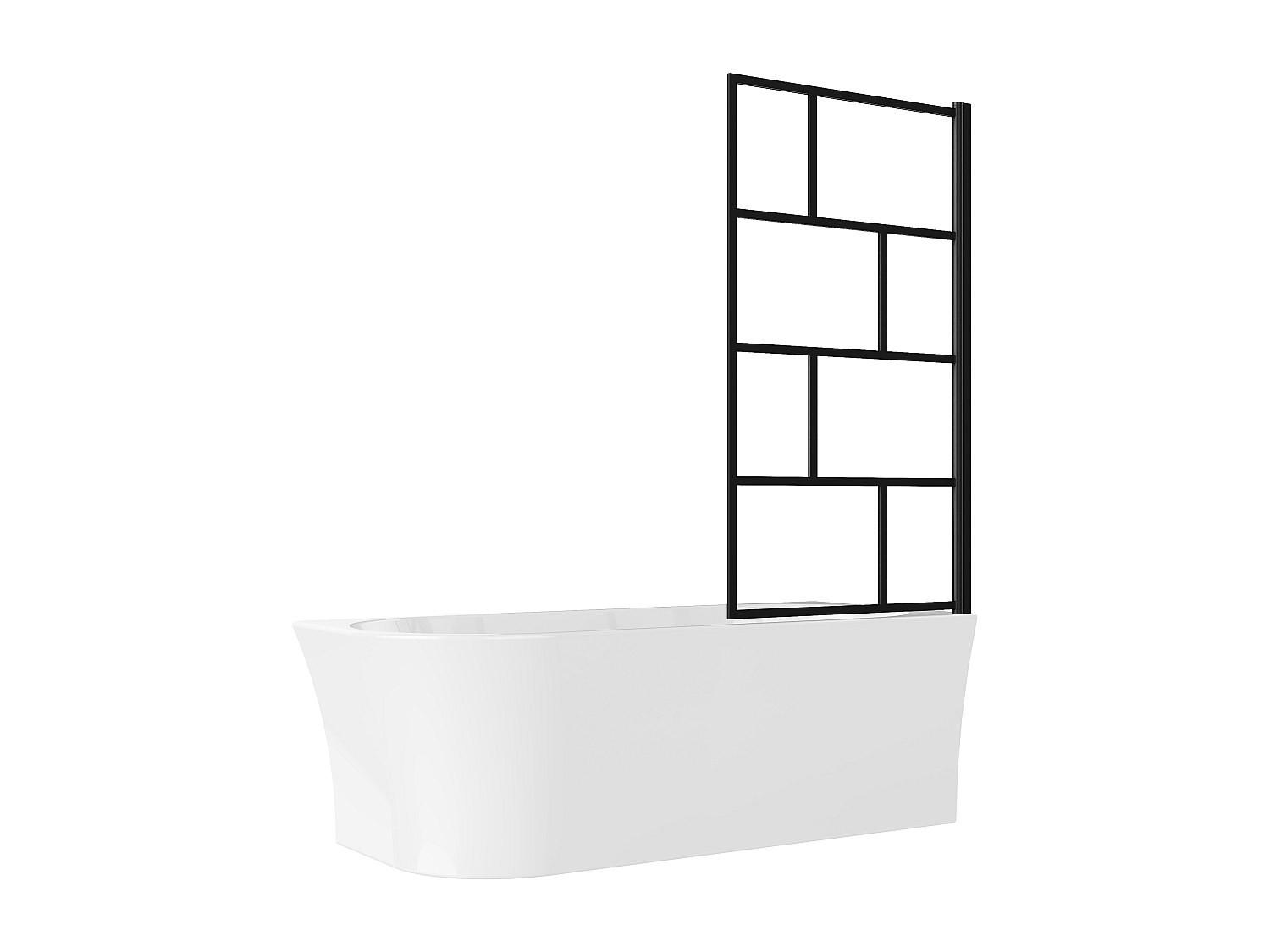 Vente-Unique Duschbadewanne Weiß 150x59x75 cm