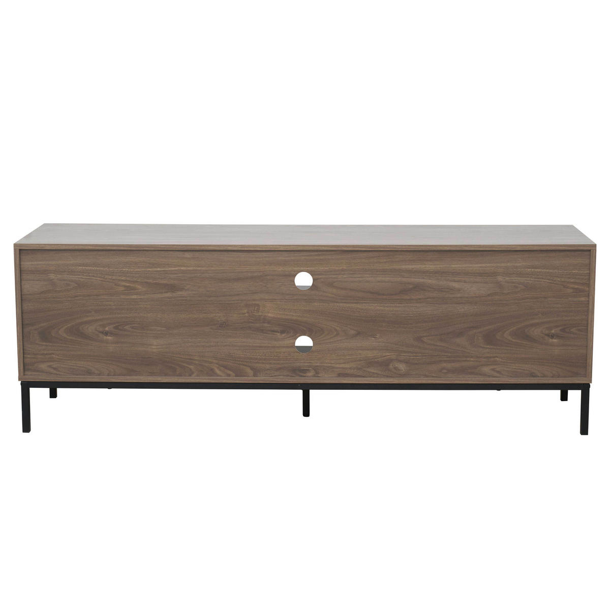 TV-SCHRANK, dunkles Holzeffekt - Braun, Holz (40/54/160cm) - Oviala