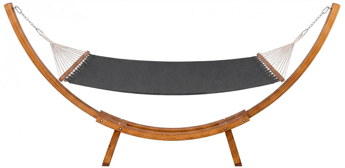 HÄNGEMATTE Holz Grau - Grau, Holz (318/122/118cm) - CLP