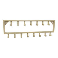 KLEIDERABLAGE Bono Beige - Beige, Metall (80/26/4cm) - LOFT42