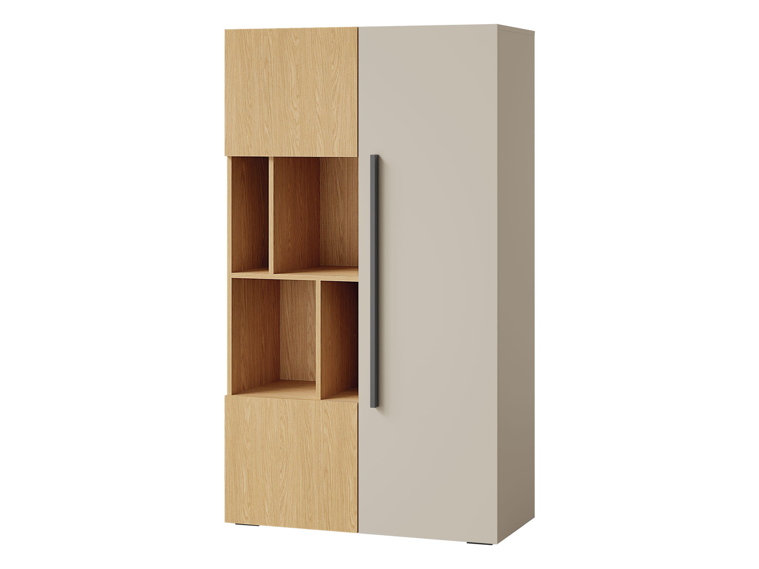REGAL Lorin 3D LO05 - Kaschmir/Eichefarben, Holzwerkstoff (91/157/40cm) - MIRJAN24