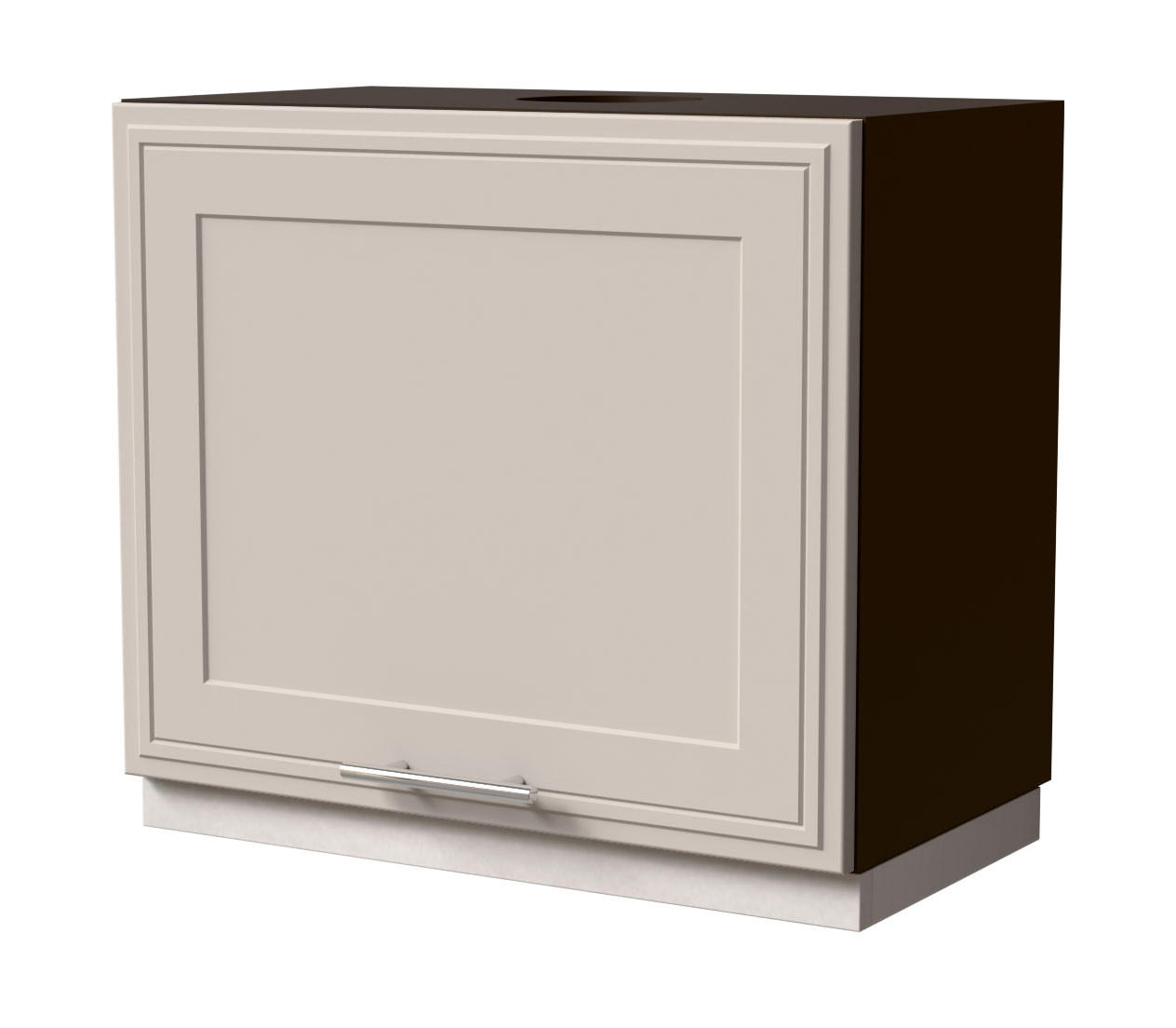 WRASENSCHRANK Salo W8/60 Lava / Kaschmir Matt 60 / 32,5 / 50cm - Kaschmir/Dunkelgrau, Holz/Holzwerkstoff (60/50/32.5cm) - Feldmann-Wohnen