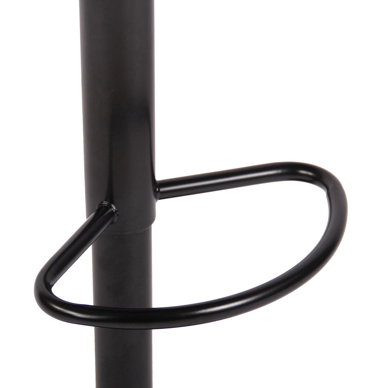 BARHOCKER Stoff braun - Schwarz/Braun, Textil/Metall (36/63/39cm) - CLP