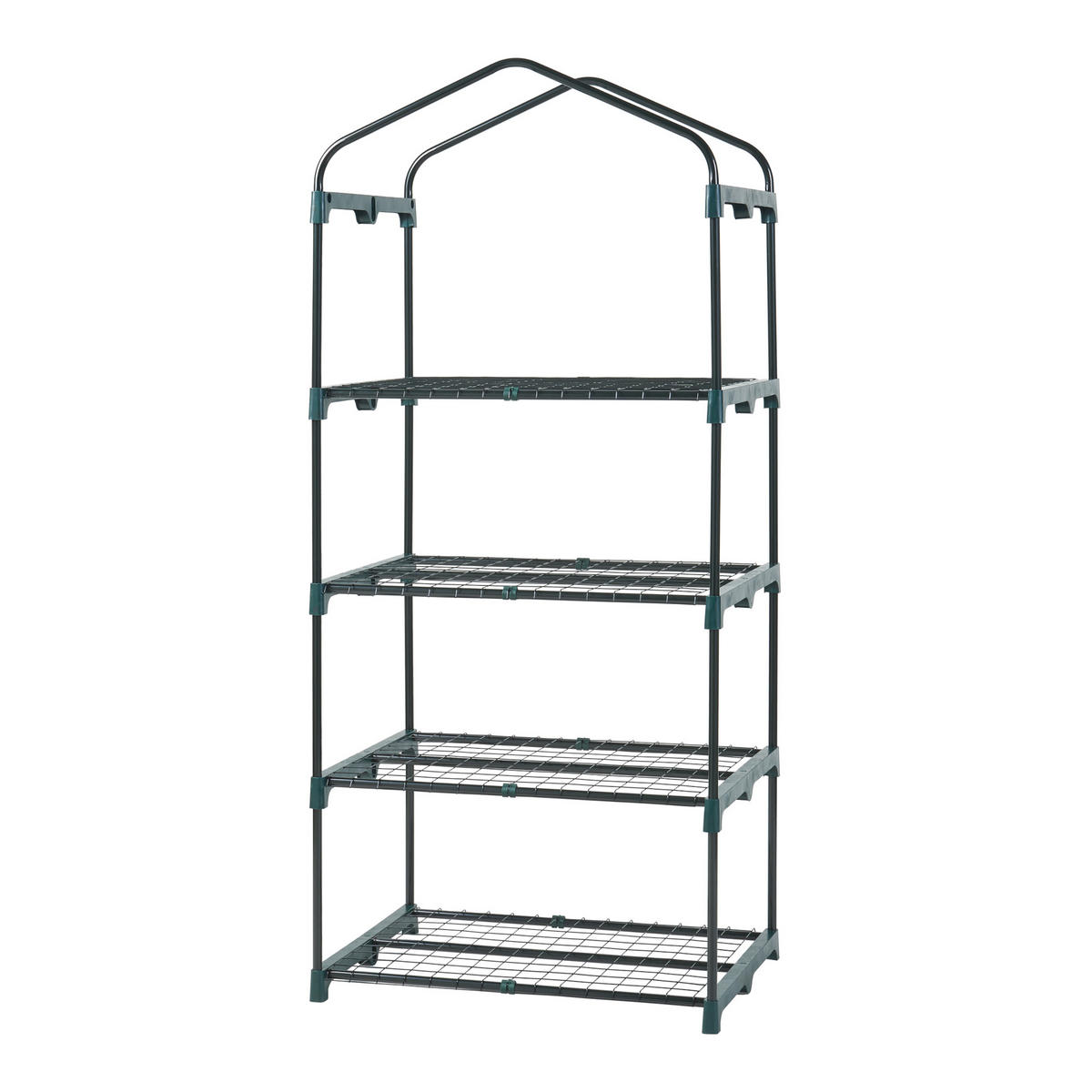 GEWÄCHSHAUS Chaam - Weiß, Metall (69/158/49cm) - [en.casa]