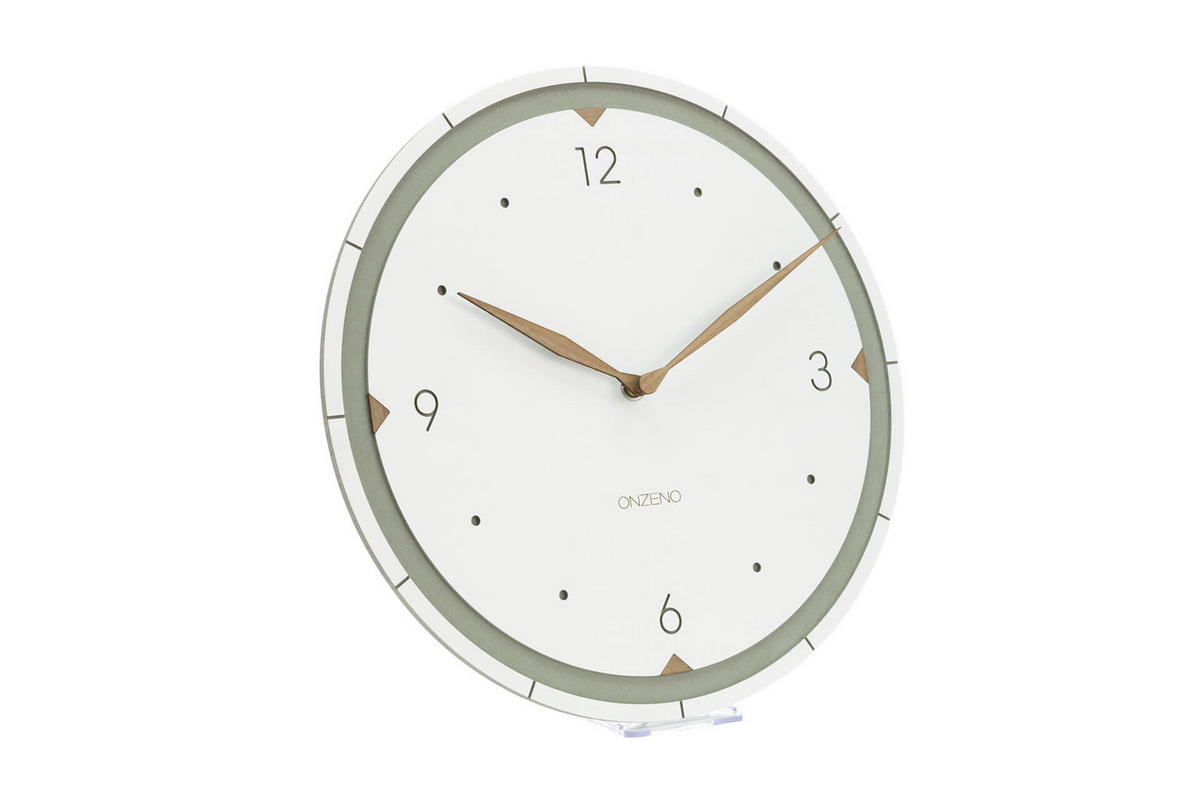WANDUHR Design Weiß 29/29 cm - Weiß, Holzwerkstoff (0.42/29/1cm) - ONZENO