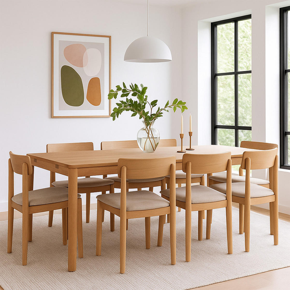 ESSTISCH - Klares Holz - Eschefarben, Holz (200/100/75cm) - Drawer