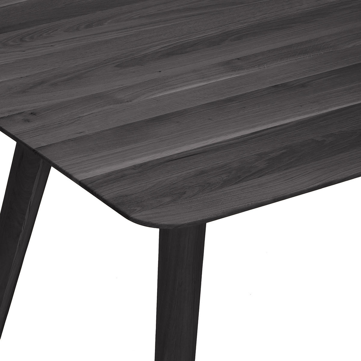 MASSIVER ESSTISCH - Massivholz - Eschefarben, Holz (80/140/75cm) - home24