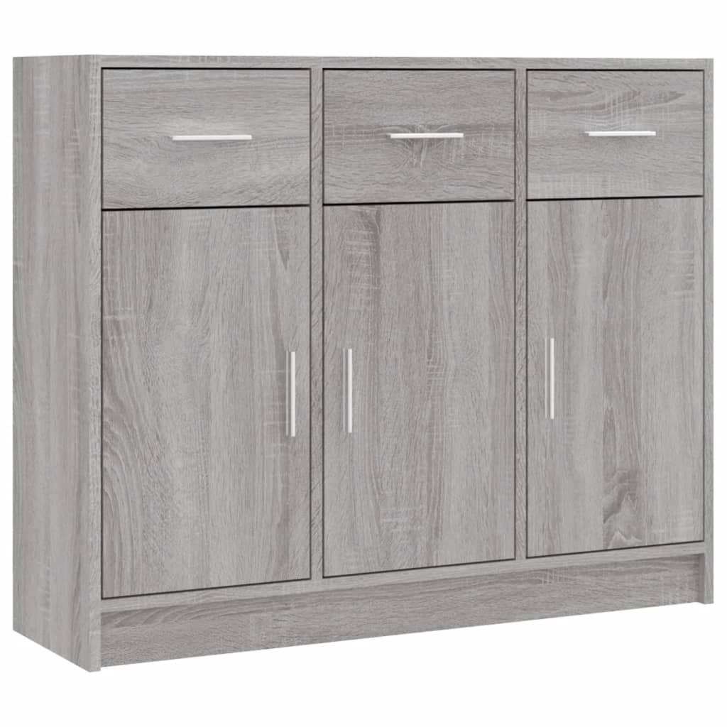 vidaXL Sideboard Silbereichen 91x75x28 cm