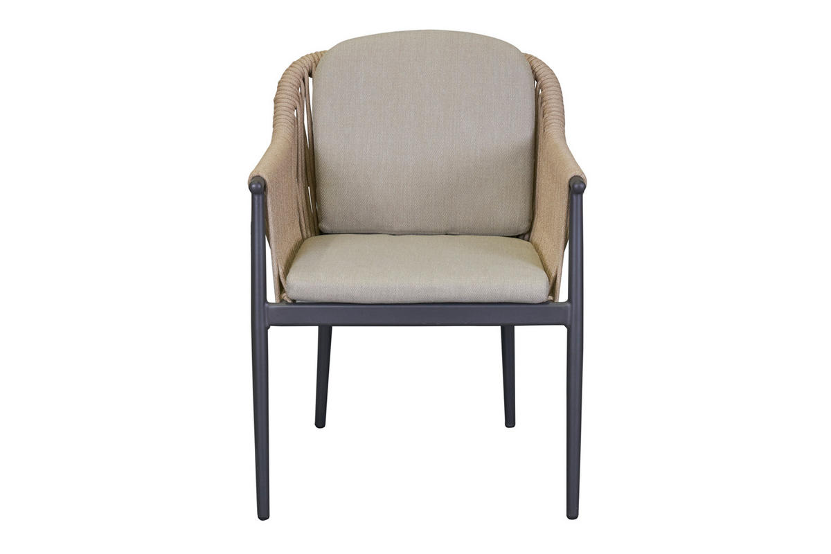GARTENSTUHL Balu 2, Metall, Beige - Beige, Metall (59/78.5/61cm) - dasmöbelwerk