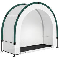 GEWÄCHSHAUS aus Polyethylen 200x80x164 cm in Grün mit klappbarem Design - Grün, Kunststoff (80/164/200cm) - Modfu