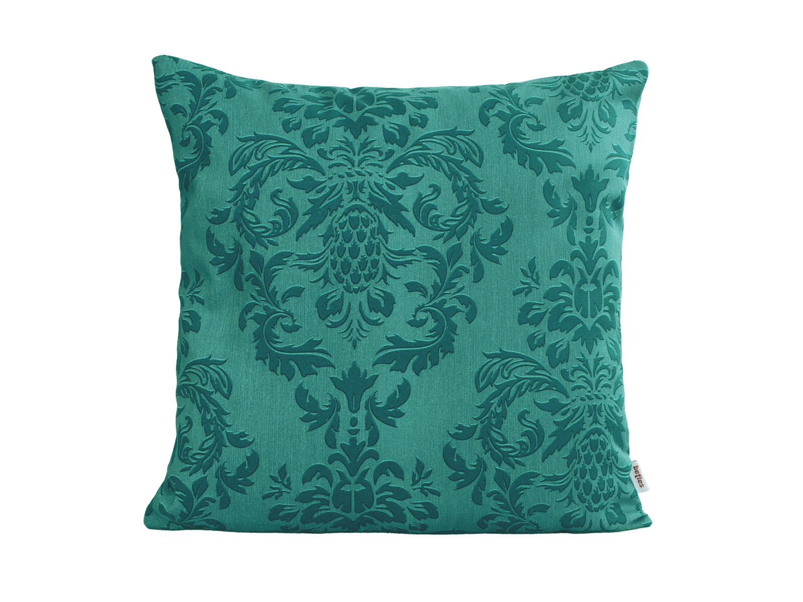 KISSENNHÜLLE Epoche petrol-grün 40/40 cm - Petrol, Textil (40/40cm) - beties Heimtextil