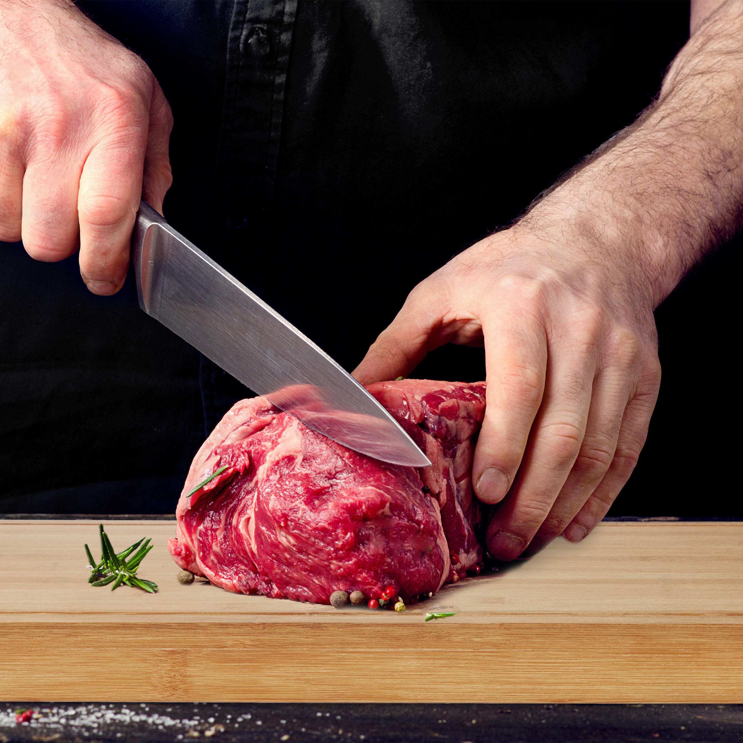 TRANCHIERBRETT - Hellbraun, Holz (45/35cm) - Relaxdays