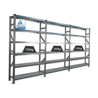 FACHBODENREGAL Proximo Stecksystem 210x360x32cm 6 Ebenen Beidseitig nutzbar Verzinkt - Silberfarben, Metall (360/210/32cm) - PROREGAL