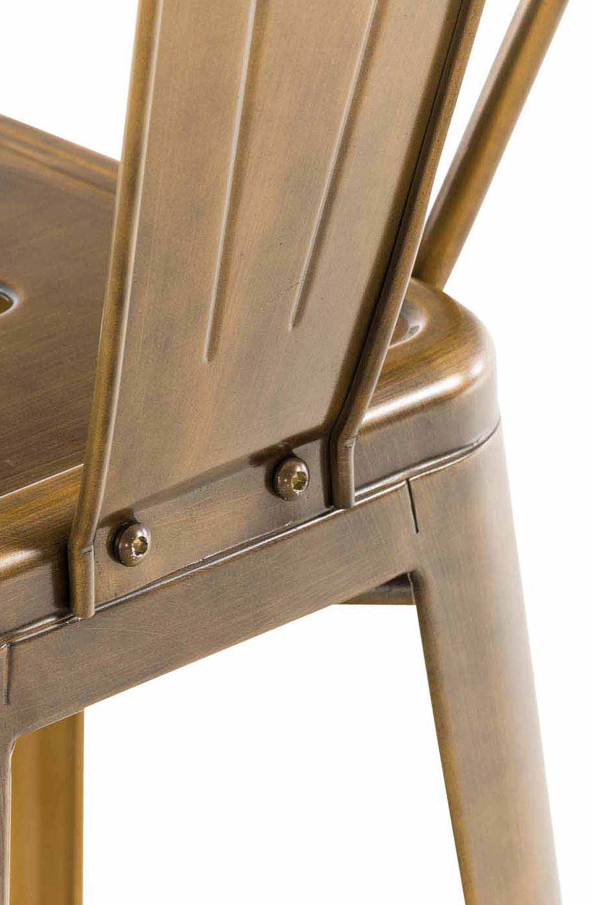 BARHOCKER 4er Set Metall gold - Goldfarben, Metall (44/115/52cm) - CLP