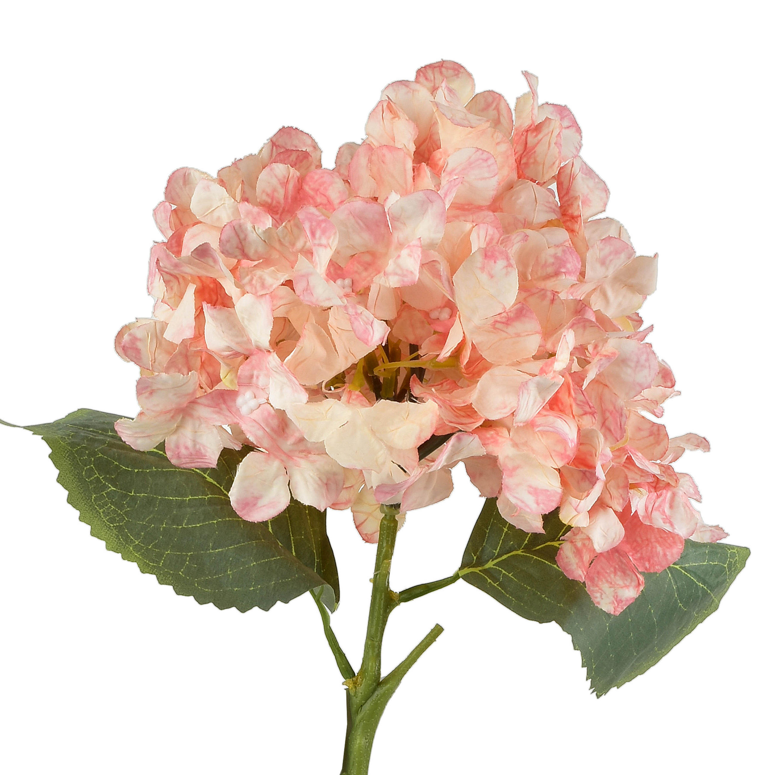 UMELÝ KVET Hortenzia 52 cm - ružová, plast (53cm) - Mondex