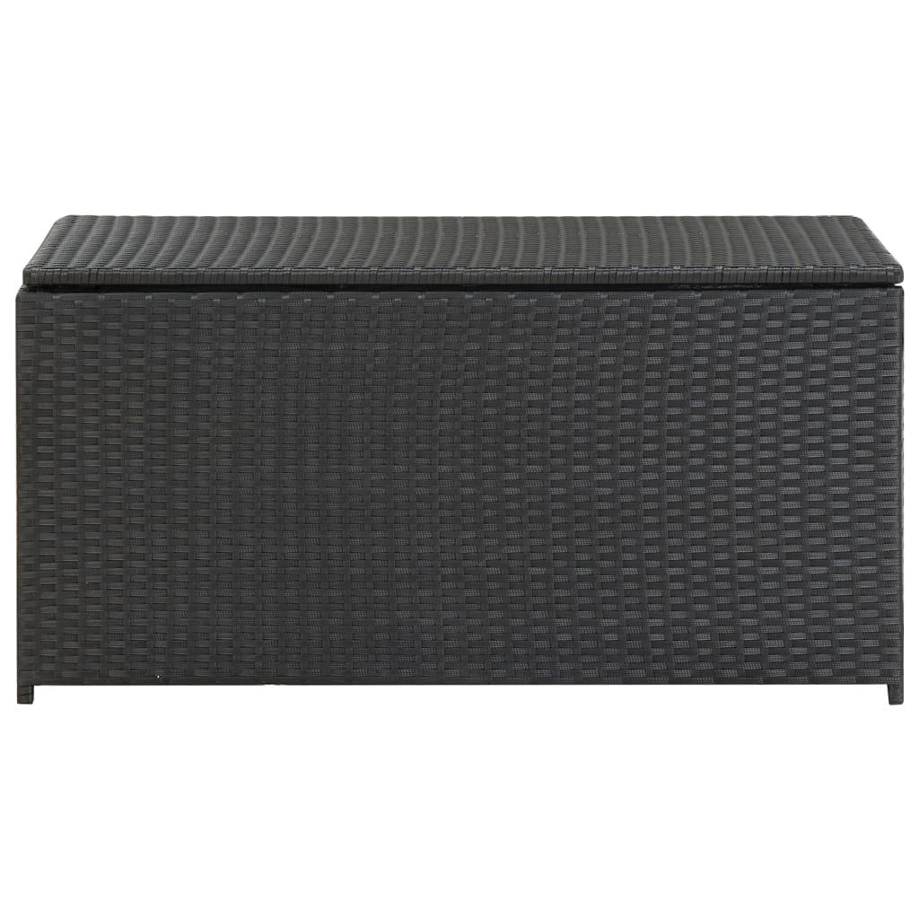 furnicato Gartenbox Schwarz 100x50x50 cm