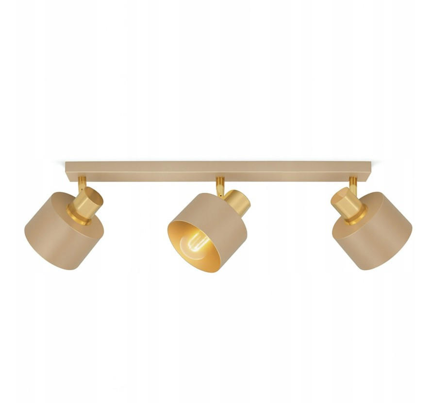 kiki design Deckenleuchte Beige, Gold 60x21x12 cm